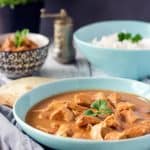 low calorie butter chicken. Easy peasy and super delicious.Recipe also in english!