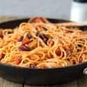 blitzschnelle Spagetti mit Chorizo und Kidney-Bohnen. Würzig, deftig, lecker. Spagetti with chorizo and kidney beans. Recipe also in english!