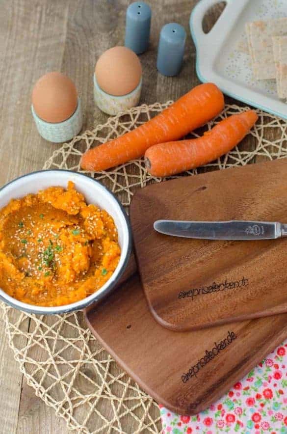 Karottenaufstrich mit Sesam - Eine Prise Lecker