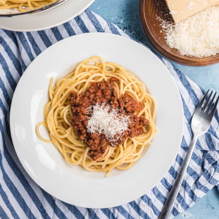 Einfache und schnelle Spaghetti Bolognese