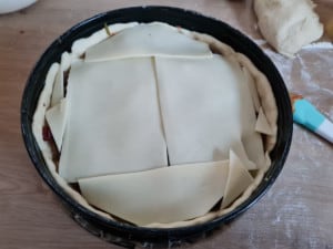 Käseschicht beim Ofenburger - Zubereitungsfoto