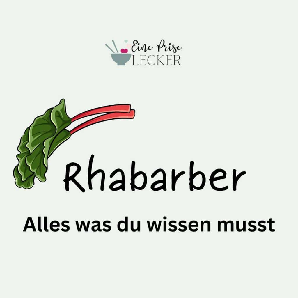 Banner mit Text: Rhabarber, alles was du wissen musst