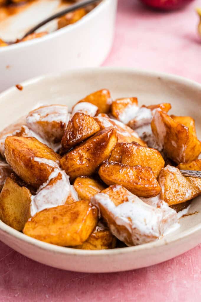 Gebackene Äpfel mit Zimt aus dem Airfryer - Eine Prise Lecker
